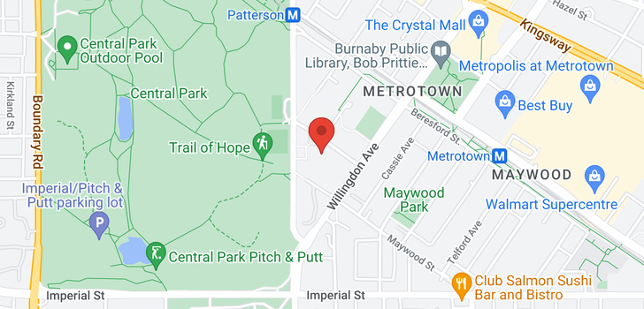 map of 202 4300 MAYBERRY STREET